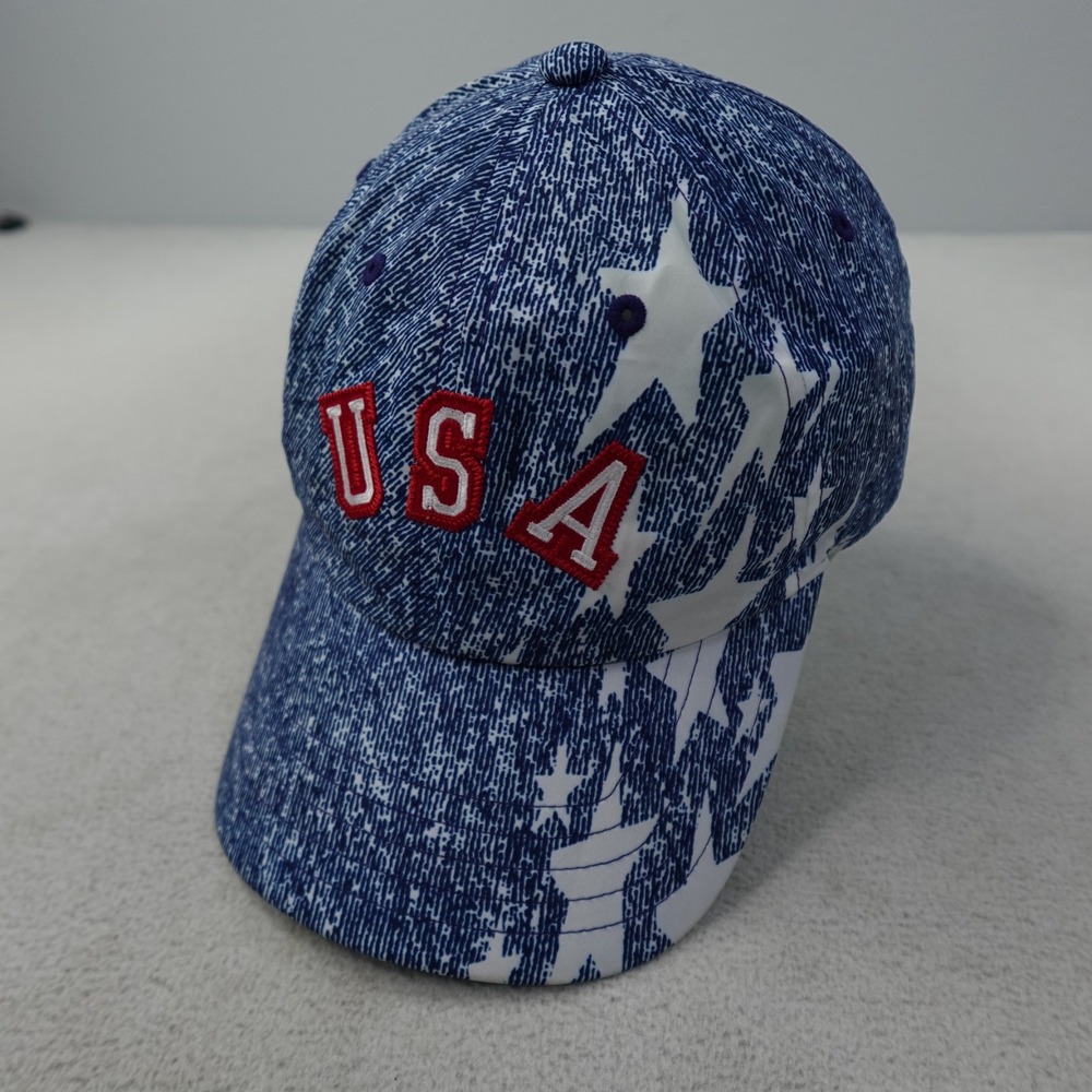 Adidas FIFA World Cup USA 94 Denim Graphic Hat Blue Strapback KF3761 NWOT